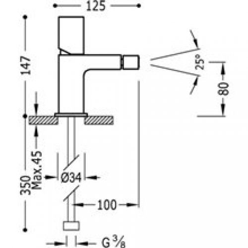 Robinet de bidet Violet TUB TRES LOFT