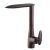 Robinet de cuisine angle droit forme allongé finition bronze