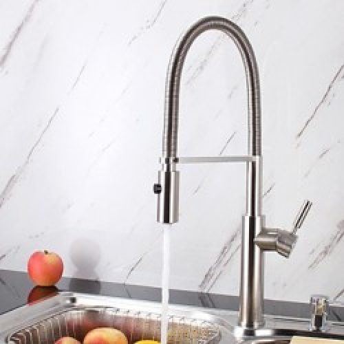 Robinet de cuisine à bec flexible