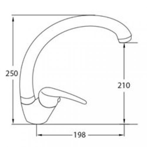 Robinet de cuisine bec incurvé Nerea Futurbaño
