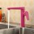 Robinet de cuisine en finition peinture rose