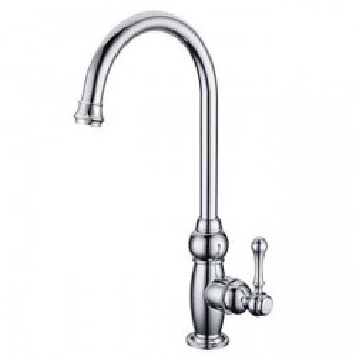 Robinet de cuisine à long conduit d’eau et muni d’une seule poignée ( finition en chrome)