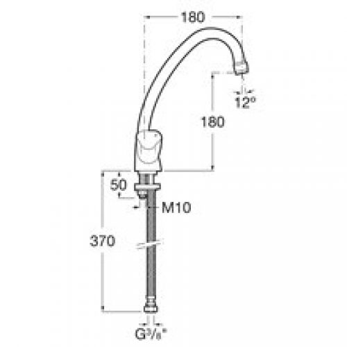 Robinet de cuisine mélangeur manuel Brava Roca