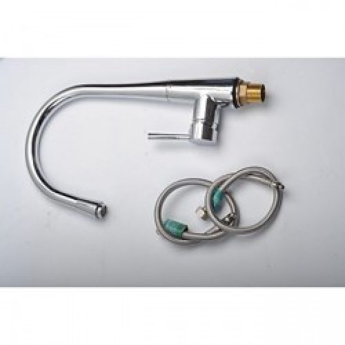 Robinet de cuisine à poignée unique finition chromée pour un style contemporain ( un seul trou d&rsquo;installation)