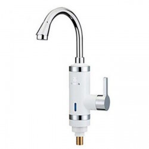 Robinet de de cuisine peint en blanc électrique à double usage ( chauffe-eau et froide), un robinet à poignée unique