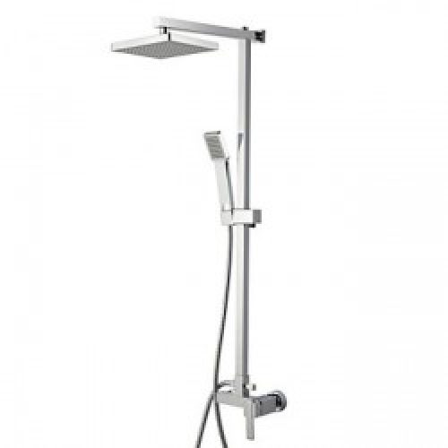 Robinet de douche contemporain avec tête de douche 8″ et douchette à main