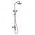 Robinet de douche et baignoire contemporain finition peinture marron