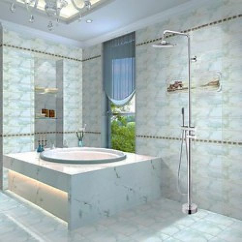 Robinet de douche et baignoire fini chrome