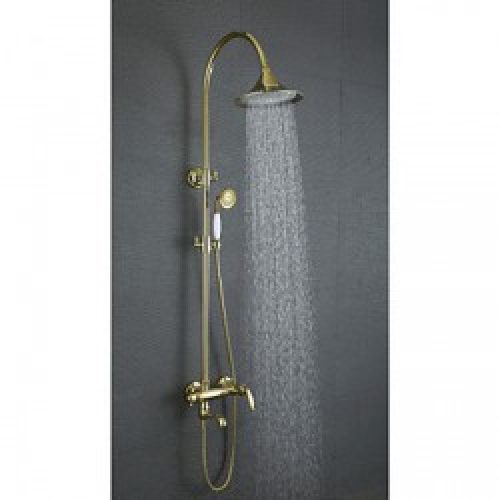 Robinet de douche et de baignoire style antique avec finition ti-PVD