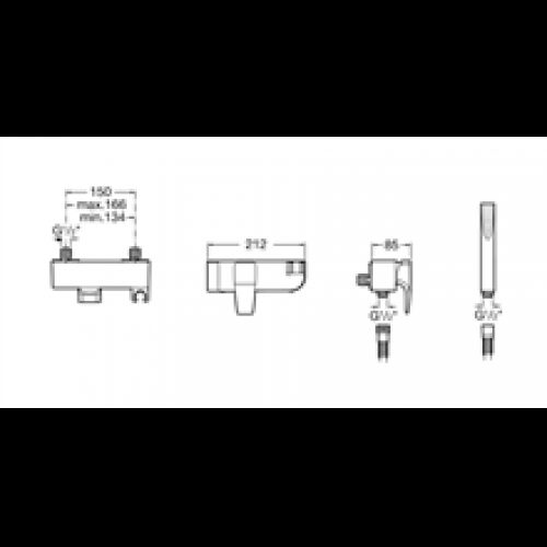 Robinet de douche extérieur Thesis Roca