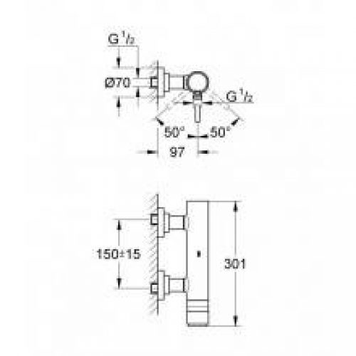 Robinet de douche Grohe Atrio