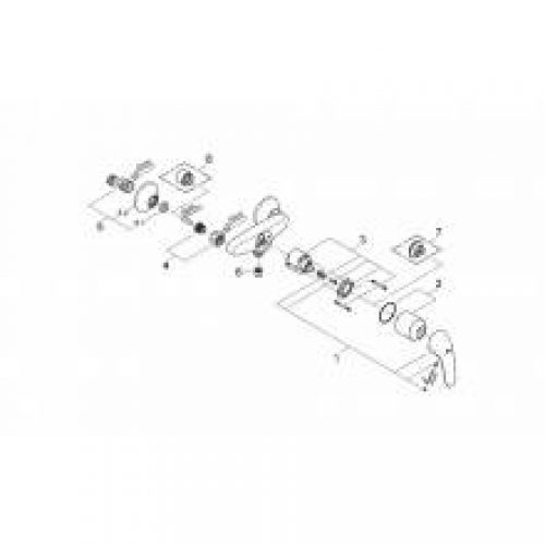 Robinet de douche Grohe Euroeco