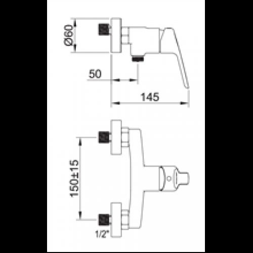 Robinet de douche ÉLÉGANCE mix – CLEVER