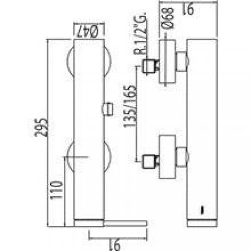 Robinet de douche MONO-TERM