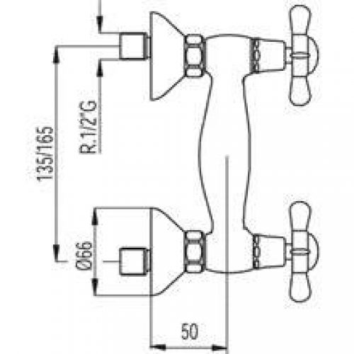 Robinet de douche Rétro-Tres