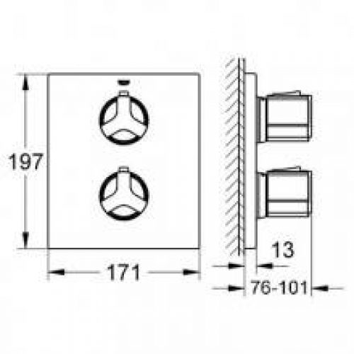 Robinet de douche thermostatique Grohe Allure