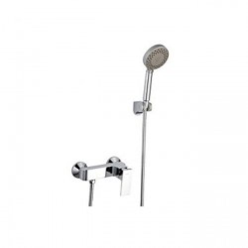 Robinet de douche type mural à poignée carrée