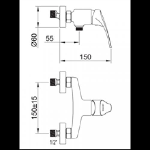 Robinet de douche URBAN mix – CLEVER