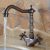 Robinet de lavabo antique fini cuivre avec entraxe