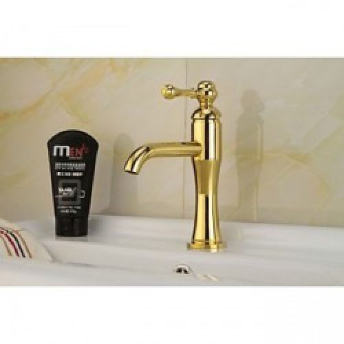 Robinet de lavabo antique finition Ti-PVD de hauteur 220 MM