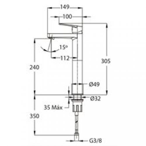Robinet de lavabo Artic