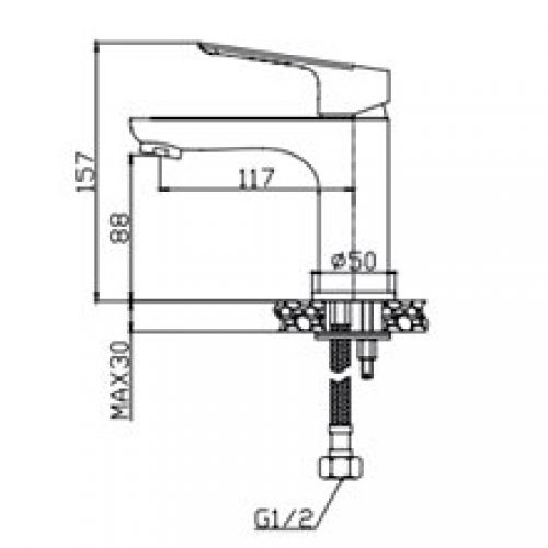 Robinet de lavabo Bass de Kassandra
