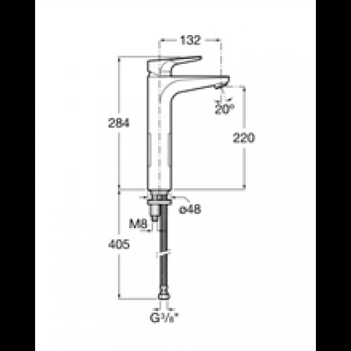 Robinet de lavabo bec haut Atlas Roca