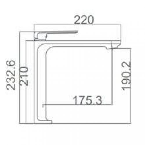 Robinet de lavabo bec à mi-hauteur Imex Fidji