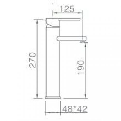 Robinet de lavabo bec à mi-hauteur Imex Sintra