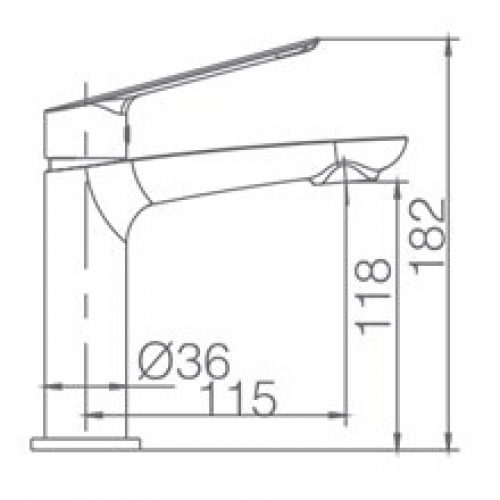 Robinet de lavabo blanc mat Imex Luxor
