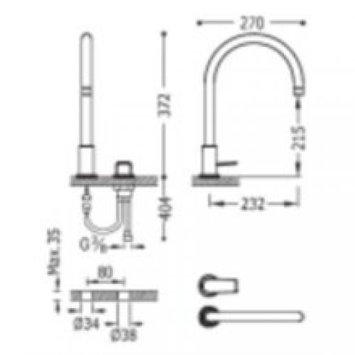 Robinet de lavabo blanc mitigeur en batterie…