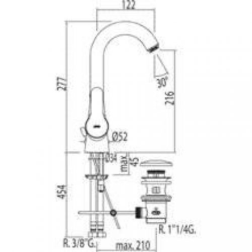 Robinet de lavabo BM-TRES 360º