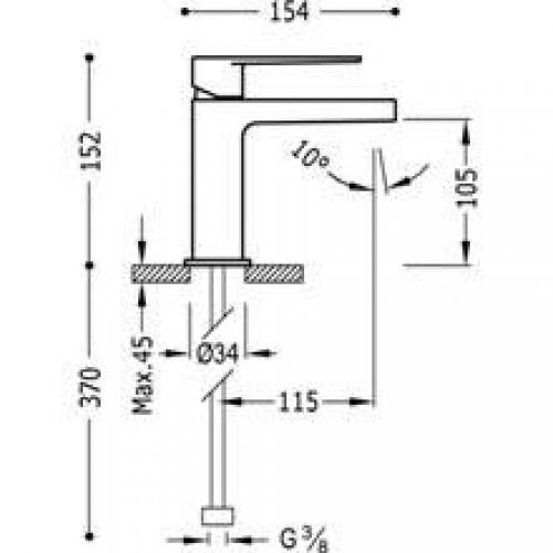 Robinet de lavabo Class avec poignée