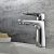 Robinet de lavabo contemporain en laiton chrome de hauteur 170 MM