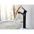 Robinet de lavabo contemporain finition peinture noire