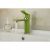 Robinet de lavabo contemporain finition peinture verte