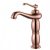 Robinet de lavabo contemporain finition rose dorée de hauteur 320 MM