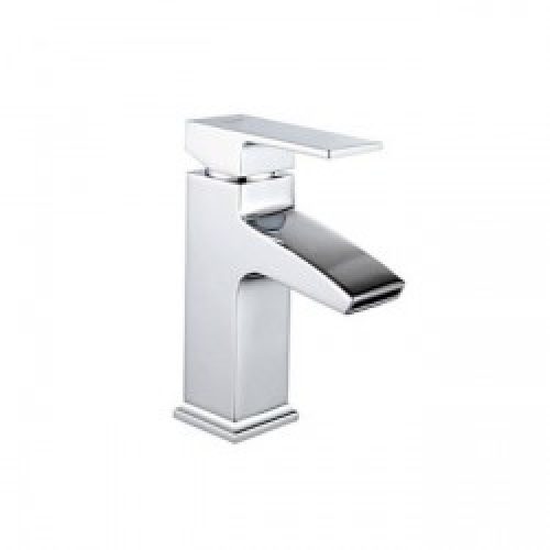 Robinet de lavabo contemporain à la forme droite de hauteur 130 MM