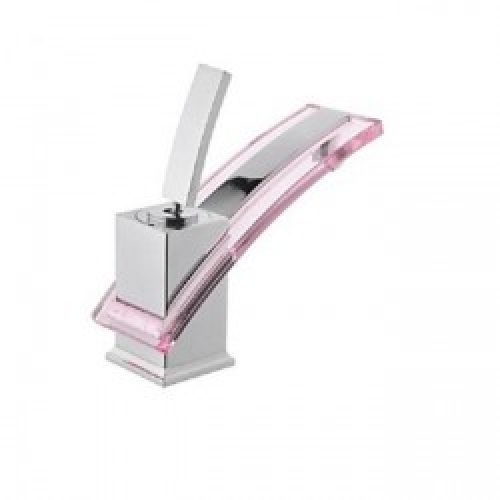 Robinet de lavabo (court) à poignée unique et fini en laiton, un robinet de style contemporain avec un seul trou d&rsquo;installation