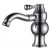 Robinet de lavabo design antique, finition en chrome