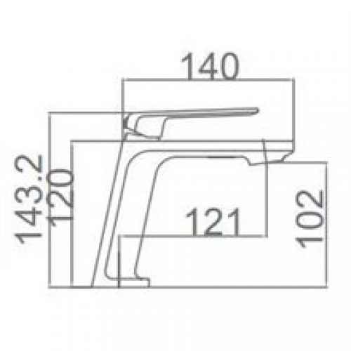 Robinet de lavabo Imex Fidji noir