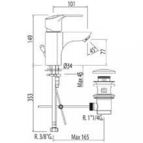 Robinet de lavabo K-Tres ECO