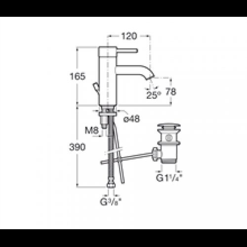 Robinet de lavabo Lanta Roca
