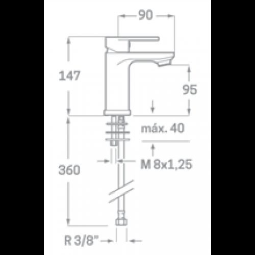 Robinet de lavabo Legend SEVEN