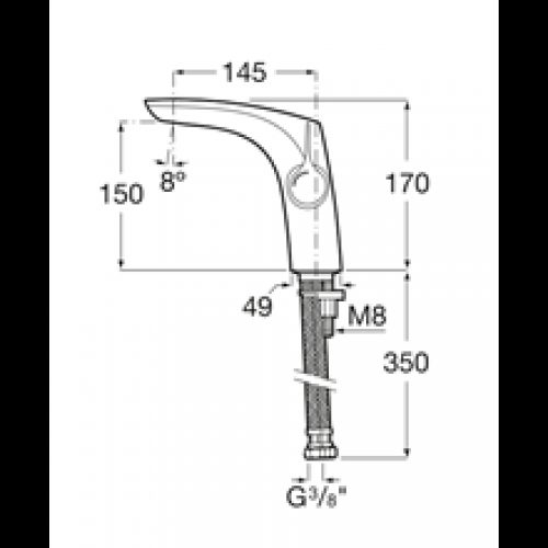 Robinet de lavabo lisse Insignia Roca