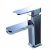 Robinet de lavabo massif, style contemporain et finition en chrome