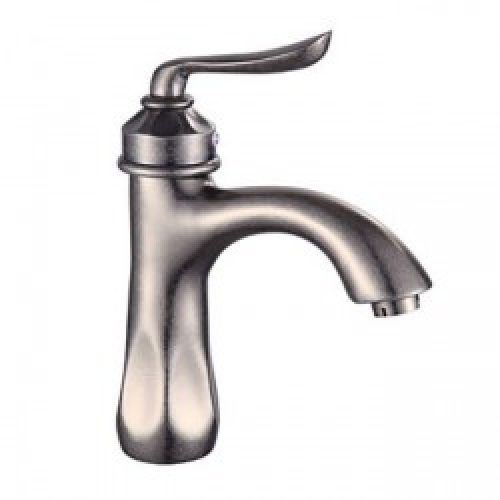 Robinet de lavabo mitigeur à poignée unique avec un seul trou d’installation, finition chromée