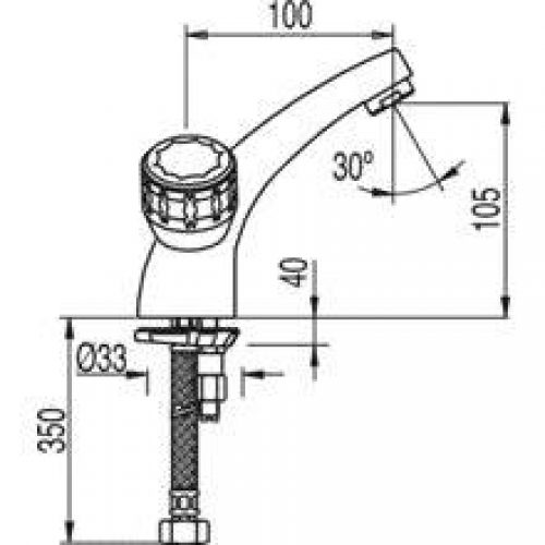 Robinet de lavabo mélangeur manuel ESE-23 TRES