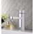 Robinet de lavabo moderne en laiton chrome style contemporain