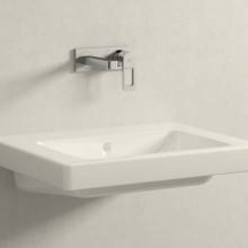 Robinet de lavabo mural Grohe Quadra S